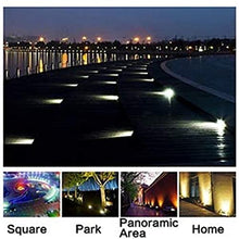 BAZIGA Solar Garden Lights Outdoor,Ground Solar Lights IP65 Waterproof 4 LED 100LM Floor Lamp Light Stainless Steel Solar Lamp for Stairway, Landscape Roads Pathway,14pcs