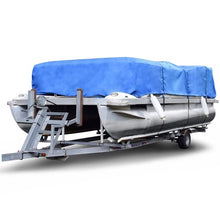 Budge American Flagship Ripstop Pontoon Cover Blue 20' to 24' Long