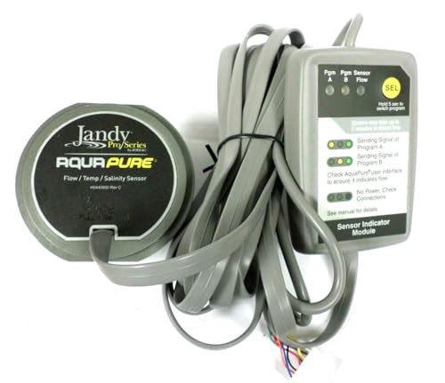 TELES Jandy R0452500 Aqua Pure Zodiac Salt Flow/Temp/Salinity Sensor Aqua Pure Salinity R0452500 for PLC1400 & PLC700 (16' Cable)