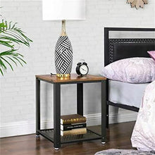 NRFJFOP Coffee Table Home Wrought Iron Sofa Side Tea Small Square