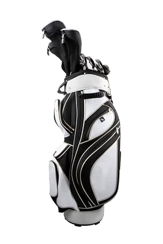 Euraka S8 Brosnan Lady Diamond S5 Women's Complete Golf Club Set [18-Piece] Black/Silver/Gold