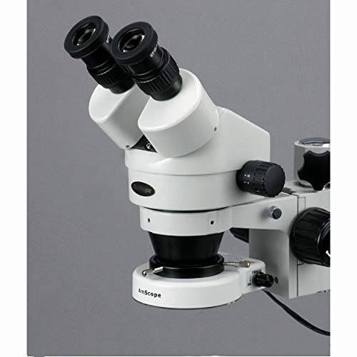 AmScope Professional Binocular Stereo Zoom Microscope 7X-90X White
