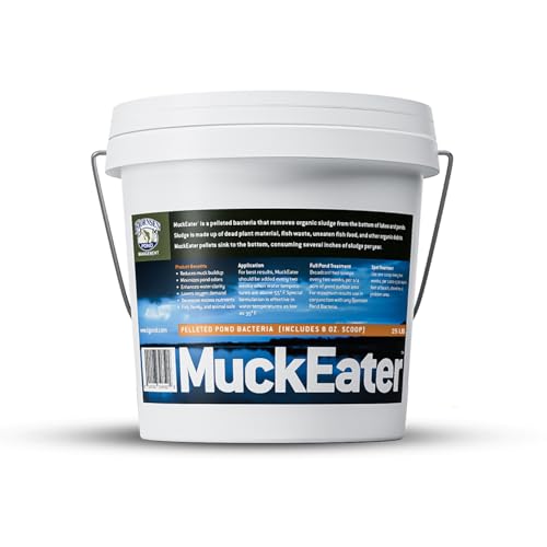 Bjornsen MuckEater Pellets 25 lb, Pond Bacteria Sludge Removal Treatment