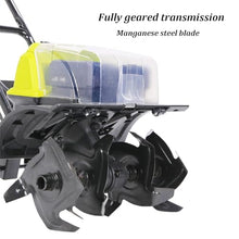 Cordless Tiller, Garden Rotary Tiller, Electric Tiller with Double Safety Switch, Suitable for Orchard Vegetables
