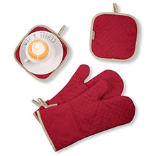 UOHLCX HBJWOV Set Of Oven Mitt And Heat Resistant Pot Holder Pad Protective Gloves The Goods For Kitchen