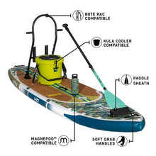 BOTE HD Aero Inflatable Stand Up Paddle Board MAGNEPod Compatible Blow Up iSUP 11 FT 6 in - Native Bombardier