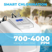 XtremepowerUS Salt Chlorine Generator - for Above Ground Swimming Pools up to 15,000 Gallons, Salt Water System Chlorinator Built-in Timer with E.C.O. Salt Cell Genertaor