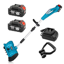 Electric Snow Shovel with Retractable Pole and Adjustable Handle, 12.5 Inch Brushless Snow Blower, Handheld Snow Thrower, Ideal for Driveway and Snow Removal(Two Batteries)