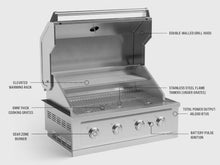 NewAge Products Classic Series 4PC Aluminum Slate Gray Modular Outdoor Kitchen Grill Island with 36" Performance Grill NG - 24"D x 52"W x 47.5"H