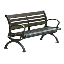 GRFIT Outdoor Bench Garden Chair for Outdoor, Cast Aluminum Patio Bench, Iron Seat for Leisure in the Park Garden Bench (Medium)
