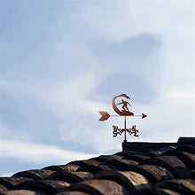 Surfer Silhouette Weather Vane Weathervane Wind Direction Indicator Metal Weathervane for Garden Patio Yard Ornament Decoration Professionnel Measuring Tool Gifts