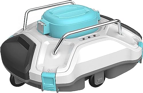 KANGJIEM Cordless Robotic Pool Cleaner, Automatic Pool Vacuum with 60-90 Mins Working Time, Rechargeable Battery for Above/In-Ground Swimming Pools Up to 861 Sq Ft