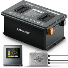 Lamnory 48V 105Ah Lithium Golf Cart Battery with Touch Monitor & Charger