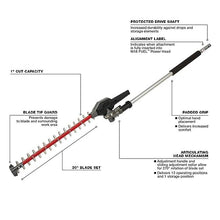 Articulating Hedge Trimmer Attachment 49-16-2719 for MiIwaukee 18V 20-Inch Attachment