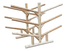 Log Kayak Rack Low 6 Place Kayak or SUP Rack Unfinished