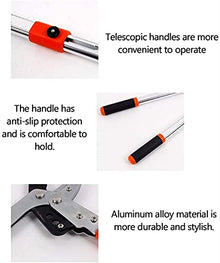 EliteBloom Handheld Extendable Garden Shears Telescopic Ratchet Anvil Lopper Fruit Tree Pruning Shears Strong Scissors Thick Branches Cut Flowers Lightweight and Labor-Saving Garde,2PCS