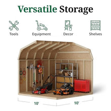 Little Cottage Co. 10x10 Value Gambrel Barn with 6 ft. Sidewalls with Floor, Outdoor Wood Storage Shed Do-It-Yourself Precut Kit