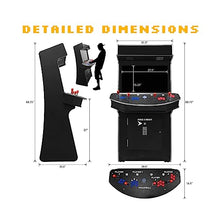 Creative Outdoor Distributor Full Size Arcade Machine 4 Player 3500 Games Woodgrain Dark Gray