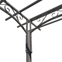 HKPWRBFG Garden Arbor Rose Arch, Durable Steel Structure, Silver
