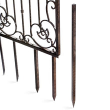 H Potter 8 Ft Tall Garden Trellis – Heavy Duty Iron Scroll Metal Privacy Screen for Climbing Roses, Clematis & Ivy – 96” H x 32” W Weather Resistant Outdoor Wall Decor