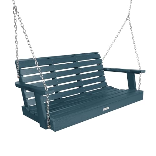 Highwood Weatherly Porch Swing, 4 Feet, Nantucket Blue