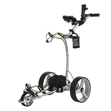 BAT-CADDY ELECTRIC GOLF CADDY BATCADDY X4R Advanced Lithium 36-Hole Golf Push Cart Titanium Silver