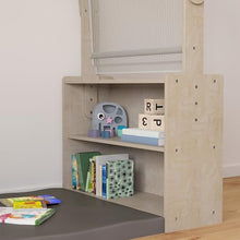 Classroom Essentials Wooden Quiet Corner Reading Nook with Storage Beech