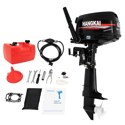TFCFL 4-Stroke 6.5HP Outboard Motor 123CC Black