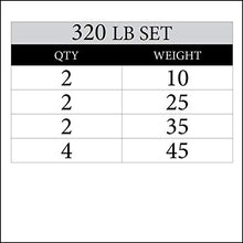 XMark Hi-Impact Bumper Plate Weight Plate for Olympic Barbell 320 lb Set