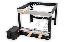 Brazilian BBQ Rotisserie Grill, 3 Trident Stainless Steel Skewers