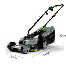 13-Inch Electric Lawn Mower Corded Electric Walk-Behind Push Mower Portable Outdoor Corded Electric Lawn Mower 32cm Cutting Width