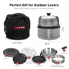 COBB Portable Tabletop Charcoal Grill Stainless Steel Smokeless