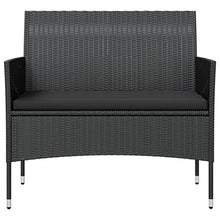 YUHI-HQYD 16 Piece Patio Lounge Set with Cushions,Backyard Decor,Backyard Sofa Suit,Outdoor Furniture,Outdoor Couch,Suitable for Balcony, Backyard, Patio, Garden, Poolside, Poly Rattan Black