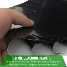 Farm Plastic Supply Panda Film Light Deprivation Greenhouse Cover 8 mil 32' x 100' Black