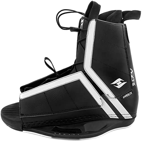 Hyperlite Wakeboard Agent 2021 with Agent Wakeboard Bindings Black, White