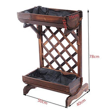 ZOCWJK Plant standPlant Shelf, Wooden Trellis, Flower Trough, Divider, Flower Shelf, Storage Shelf, Balcony, Flower Box, Plant Stand, Flower Pot Shelf, Flower Stand,