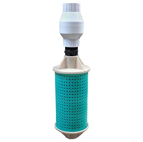 40 Gallon Big Foot Filter with Check Valve and Filter Matting Heavy-duty PVC Plastic Filters for Lake & Pond Irrigation Pumps and Fountains, irrigation etc