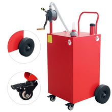 Fuel Caddy 45 Gallon, Gas Storage Tank With Manual Transfer Pump, Portable Gas Caddy Gasoline Diesel Fuel Container for Cars, Lawn Mowers, Trucks, ATVs, Boats