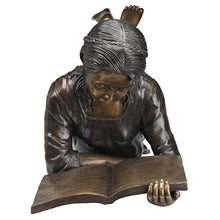 Design Toscano Young Scholar Reading Girl Bronze Garden Statue Bronze