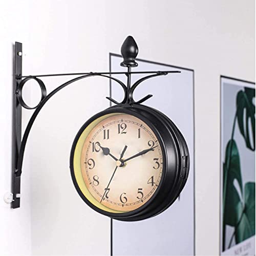 EHVYBDX Outdoor Wall Clock, Outdoor Garden Wall Clock, Hanging Wall Clock Non Waterproof Wall Clock for Garden Decoration