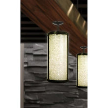 The Great Outdoors Salt Creek 1-Light Black LED Outdoor Pendant Light with Clear Acrylic Shade and Quartz Crystalline Inserts 8186-66A-L