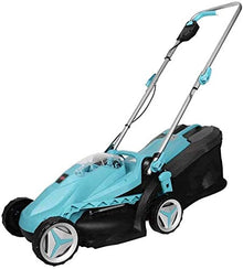 JOMRTS Rotary Mowers Rechargeable Hand Lawn Mower,Electric Lawn Mower 28V Lithium Battery Cutting,Grass Collection Capacity 35L