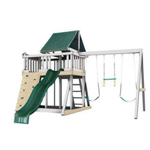 CONGO Monkey Playsystem #1 Swing Beam White/Sand Play Set with Green Accessories