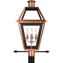Quoizel Rue De Royal Charleston 4-Light Outdoor Post Lantern 26 Inch Aged Copper