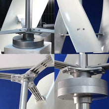 Zentorik 10000W Portable Wind Turbine Generator Kit - Vertical 3-Blade Helix Windmill for 12V, 24V, 48V, 220V - Efficient Low-Speed Wind Power System with Controller for Home & RV Energy Solutions