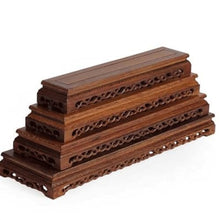 QUANGJN Pcs Plants Saucers Base Vase Flower Pot Ornaments Wooden Rectangular Solid Wood Buddha Statue Base Plant Pot Saucers,