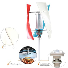 HENGJINGTR 4000W Portable Wind Power Turbine Generator Vertical Wind Turbine with Charge Controller Suitable for Engineering Emergency Energy Generation(12V 24V 48V 220V),220v