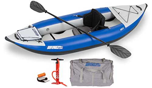 Sea Eagle SE300X Explorer Inflatable Kayak Blue/Gray
