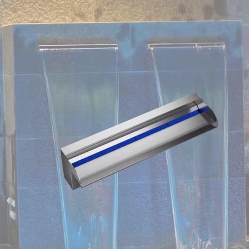 Waterfall Spillway Waterfall Spillway For Pond & Garden – Customizable Wide Stream Maker With Easy Installation, Sturdy 304 Stainless Steel – Water Feature Spillways For Backyard Rockery(55cm/22in)