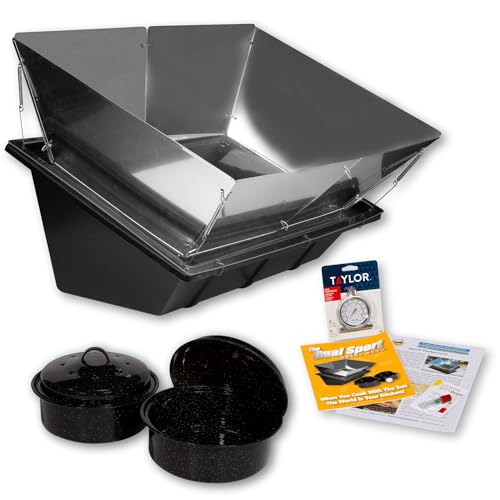 Dual Sport Solar Oven - Portable Outdoor Cooker for Camping, Boating & Emergency - Dual Pot, NO Glass to Break, Over 25,000 Distributed Worldwide, Complete Kit